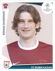 Roman Sharonov Rubin Kazan samolepka UEFA Champions League 2009/10 #398